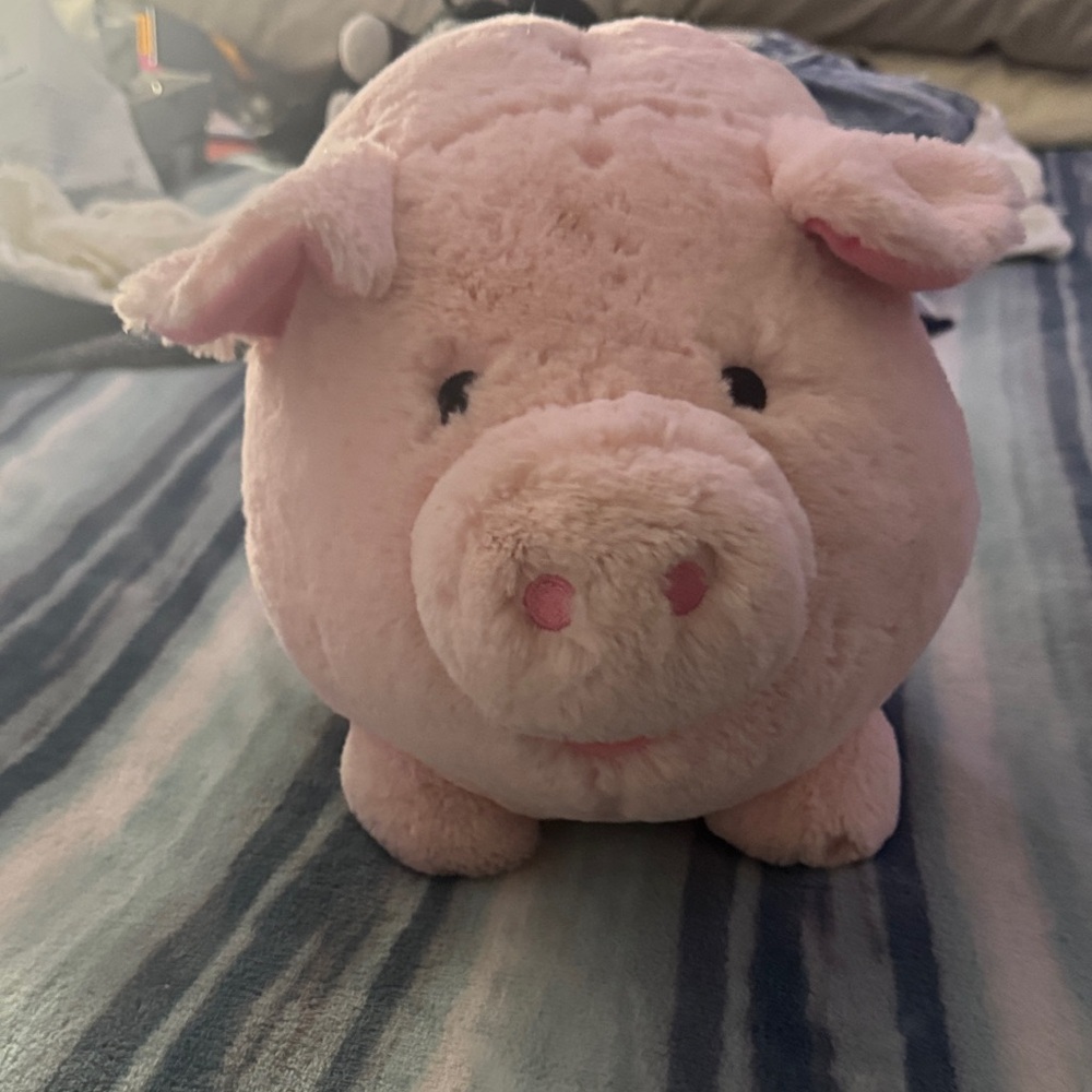 Cute Pink Pig Plush Piggy Bank